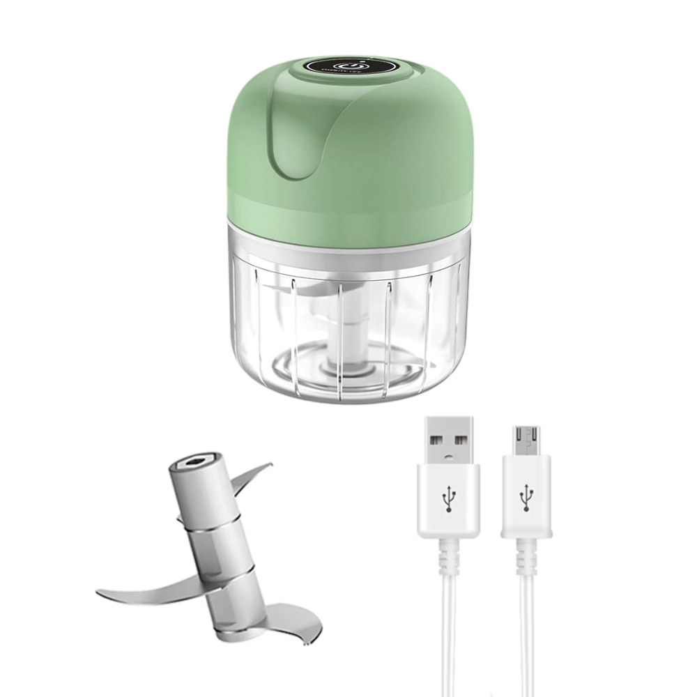 Mini Tritatutto Elettrico USB – Portatile, Impermeabile e Super Potente | 300ml Klondo