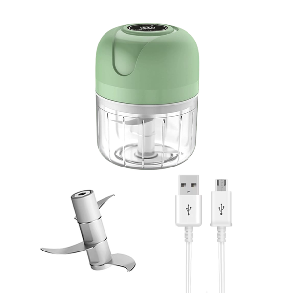Mini Tritatutto Elettrico USB – Portatile, Impermeabile e Super Potente | 300ml Klondo