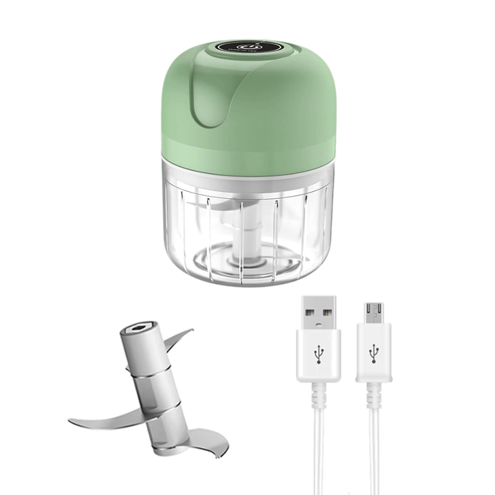 Mini Tritatutto Elettrico USB – Portatile, Impermeabile e Super Potente | 300ml Klondo