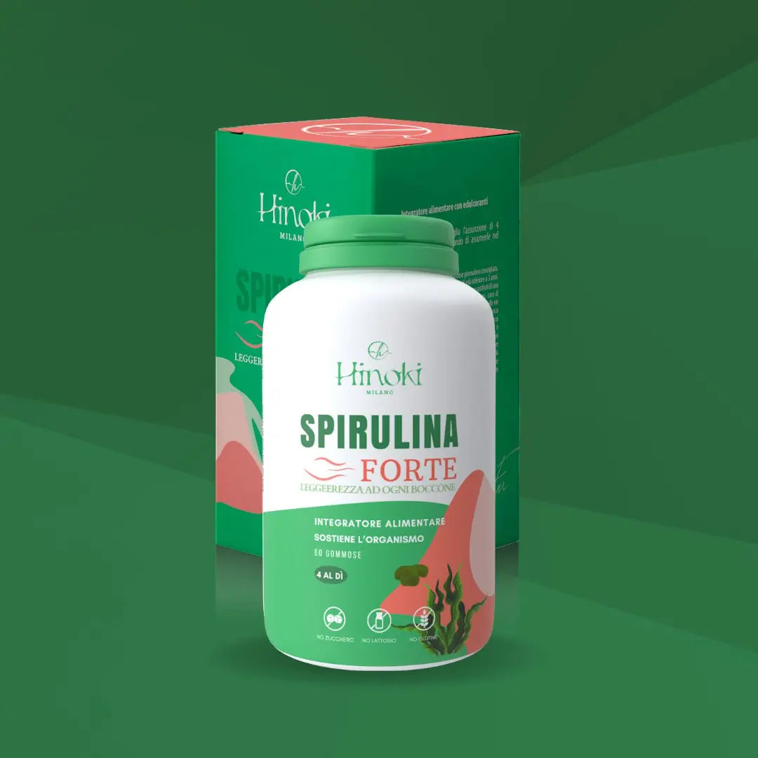 Gommose alla Spirulina per supportare il dimagrimento naturale, con Griffonia, Rhodiola e Vitamina B6.