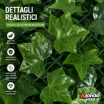 Siepe Artificiale 3D Effetto Realistico 1x3 Metri – Privacy e Design per Esterni e Interni Klondo
