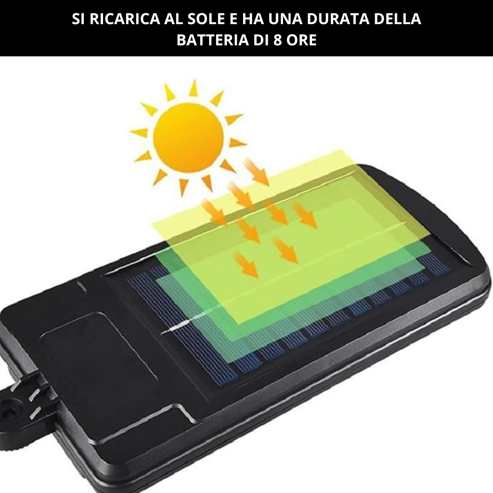 Solar Sensor Light – Lampada Solare da Esterno con Sensore di Movimento Klondo