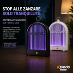 Lampada Antizanzare Elettrica USB – Killer Mosquito LED Silenzioso da Interno e Esterno Klondo