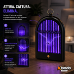 Lampada Antizanzare Elettrica USB – Killer Mosquito LED Silenzioso da Interno e Esterno Klondo